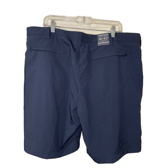 The Golf Short Navy Nautica Shorts Men's 40W 8.5" Wicking Navtech NWT - Picture 3 of 10